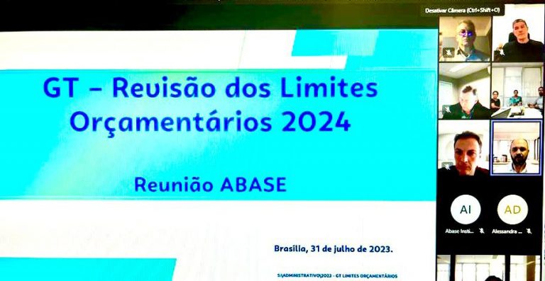 Read more about the article Abase e Diretoria Administração e Finanças do Sebrae Nacional Tratam  da Revisão dos Limites Orçamentários